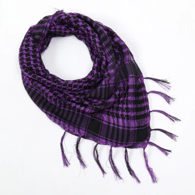 Bufanda cuadrada a cuadros árabe militar desierto cabeza cuello envoltura pañuelo hiyab bufandas⇓ Foto 1 de 4