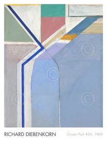 Ocean Park No. 24, 1969 by Richard Diebenkorn Abstract Art Print Poster 26x36 - Picture 1 of 1