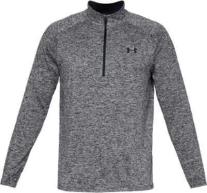 Camisa Under Armour Hombres Negra Gris UA Tech 2.0 1/2 Cremallera Mangas Largas - Imagen 1 de 2