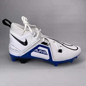 Nike Alpha Menace Pro 3 Football NFL Mid Cleat White CT6649-101 Men's US 11 NEW - Picture 1 of 10