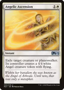 ANGELIC ASCENSION x4 mtg quasi nuovo-m m21 Magic Core Set 2021 4 pz - Foto 1 di 1