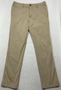 Pantalones chinos Hollister para hombre 31x29 beige frente plano - Imagen 1 de 12