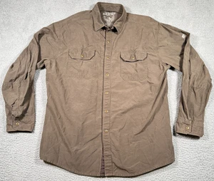 Camisa encerada Kuhl Kompakt con botones a presión para hombre XLarge marrón oscuro tostado al aire libre - Imagen 1 de 15