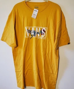 Camiseta VANS Para Hombre Amarilla Logo Estampado Algodón Mangas Cortas Cuello Redondo Talla L Nueva con Etiquetas - Imagen 1 de 8