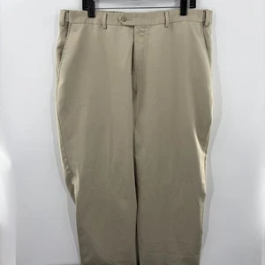 JOS A BANK Leadbetter Pantaloni da Golf Uomo Taglia 38x32 Beige Performance (Vestibilità:38x31) - Foto 1 di 5