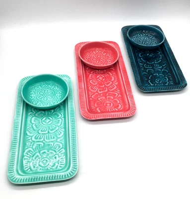 Rex London Enamel Trinket Tray & Dish Various Colours *REDUCED TO CLEAR*(MG120N) - Image 1 of 4