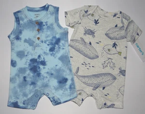 Baby boy clothes, 3 months, Carter's 2 piece romper set - Picture 1 of 10