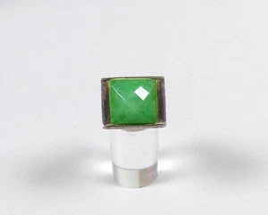 schöner Ring aus 925 Silber mit Jade Größe 57 - Bild 1 von 5