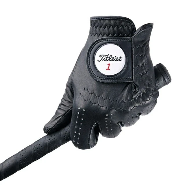 Guante de golf profesional Titleist TG73 mano izquierda negro 25 cm 9,8 pulgadas cuero 1 pieza Foto 1 de 1