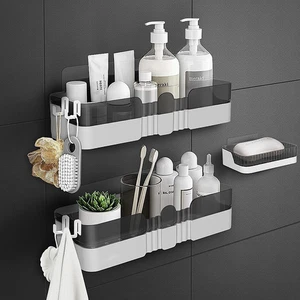 2-Pack Porta-Doccia, Organizzatore Doccia Separabile Con Ganci, Mensola Doccia a - Foto 1 di 12