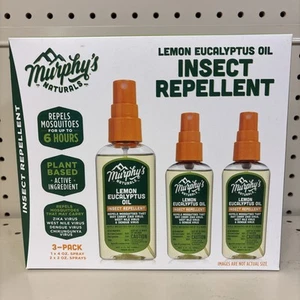 Murphy's 3-PK Naturals Insect Repellent Spray Lemon Eucalyptus Oil 1x4oz / 2x2oz - Picture 1 of 3