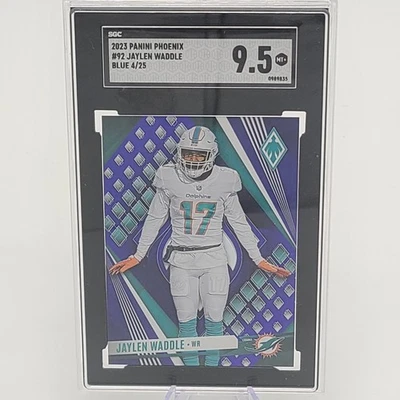 Jaylen Waddle 2023 Phoenix Blue #92 /25 SP SGC 9.5 GEM MINT - Image 1 of 3