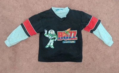 Vintage Disney Pixar Buzz Lightyear Toy Story Long Sleeve Sweater Boys Size 6 - Image 1 of 4