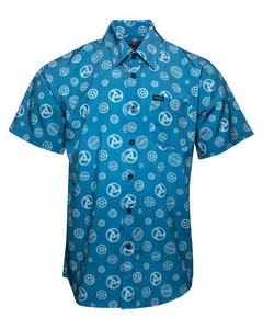 Dixxon Flannel Sz L Sprocket BMX Tribute Blue Bamboo Lightweight Shirt Brand New - Picture 1 of 3