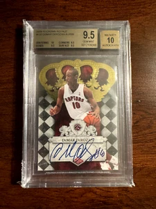 2009 Panini Crown Royale Demar Derozan ROOKIE AUTO /599 Beckett 9.5 (10 AUTO) - Picture 1 of 2