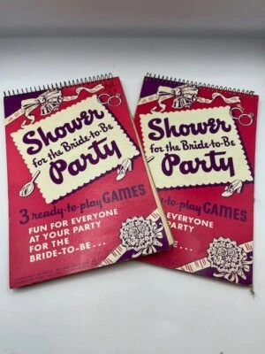 Set of 2 vintage bridal shower games no. 213 "Shower for the Bride-to-be Party" - Image 1 of 4