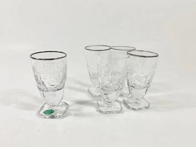 5x Samuelssons Glas Kosta Crystal Shot Schnapps Glasses Swedish Glassware - Image 1 of 4