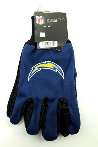 San Diego Chargers Two Tone NFL Sport Utility Gloves - One Size Cover