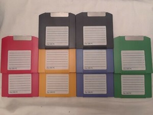 100 MB Iomega Zip Drive Colored PC Formatted Disks - Lot of 10 Pack - Guaranteed