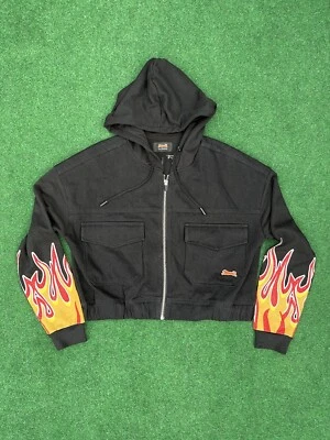 Chaqueta corta con capucha Le TIGRE Flame Rhinestone Foto 1 de 4