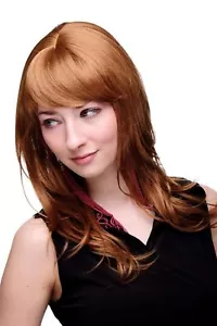 Damenperücke lang Perücke rotblond blond Pony Scheitel frisierbar gestuft 4038 - Bild 1 von 5