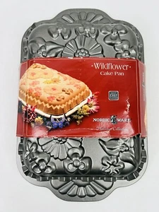Nordic Ware Wildflower Cake Pan Heavy Cast Aluminum 10 cups - New - Picture 1 of 5