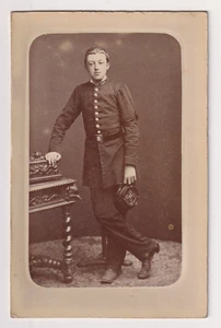 CDV  Appert à Paris - Jeune homme Ecole Boucle de ceinturon au  "S" - Vintage - Picture 1 of 2