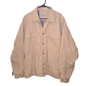 Vintage SPORTIF USA Herren Beige Canvas Flanell Gefüttert Arbeit Glenwood Jacke Gr. XXL - Bild 1 von 15