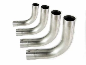 Stainless And Mild Steel FLARED Exhaust Mandrel Bend 90 Degree Elbow ALL SIZES - Picture 1 of 1