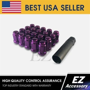 20 Pc Set Spline Tuner Lug Nuts ¦ 12x1.5 ¦ Purple ¦ Honda Accord Civic CR-V - Picture 1 of 4
