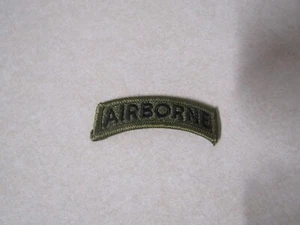 MILITARY PATCH SEW ON FOR BDU UNIFORM US ARMY AIRBORNE TAB - Picture 1 of 1