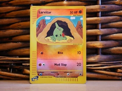 Pokemon LARVITAR 116/165 | REVERSE HOLO | LP Light Play | Expedition | 2002 - Image 1 of 3