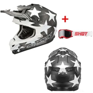 CASCO MOTO CROSS ENDURO QUAD SCORPION VX15 GRIGIO XL + MASCHERA LENTE SPECCHIO - Imagen 1 de 4