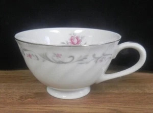 Vtg Teacup/Coffee Cup Royal Swirl Pink Rose Platinum Ring Japan Fine China 60’s - Picture 1 of 7