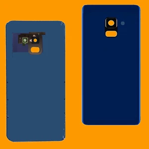 MH Akkudeckel passt Für Samsung Galaxy A8 Plus A730F Backcover Akkucover Blau - Picture 1 of 1
