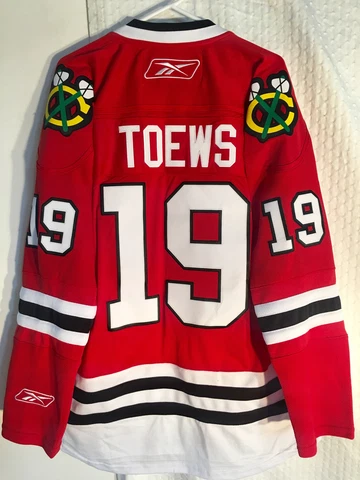 Reebok Premier NHL Jersey Chicago Blackhawks Jonathan Toews Red sz L Cover