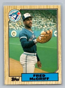 1987 Topps Traded Tiffany #74T Fred McGriff Rookie Card RC HOF Toronto Blue Jays - Picture 1 of 2