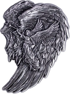 Apilador en forma de alas de ángel Komsco Arcángel Gabriel 2024 2 oz plata antigua - Imagen 1 de 10