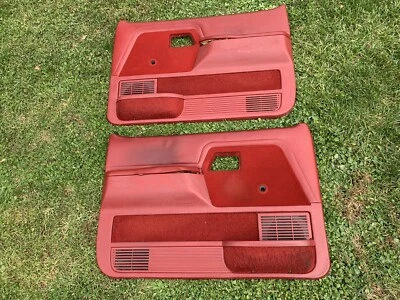 89-92 1989-1992 Ford Ranger PANELES DE PUERTA Manual Rojo OEM 2 Foto 1 de 4