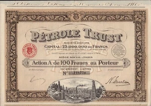 Petrole Trust 1924 Paris / Frankreich - Öl - Bild 1 von 1