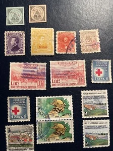 HONDURAS 1866-1983 Used  15 Stamps, See Photos And Description - Picture 1 of 10