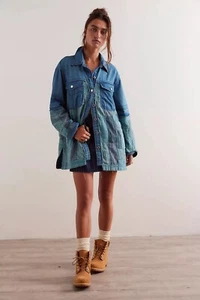 Nueva Chaqueta Camisa Acolchada Free People We The Free Heritage Talla Xs - Imagen 1 de 9