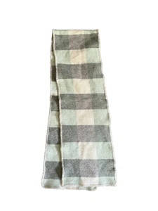 MacAusland’s Woollen Mills 100% Schurwolle Schal Canada kariert grün grau creme - Bild 1 von 5
