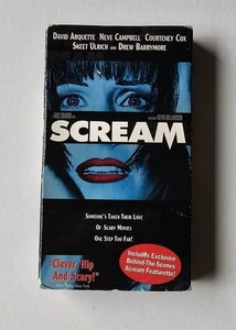 1997 Original SCREAM VHS Blue Variant Cover Courtney Cox RARE! HORROR!  - Picture 1 of 8