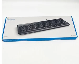 Microsoft Keyboard 600 Black (Model 1576) Factory Sealed - Foto 1 di 9