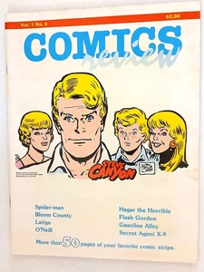 COMICS REVIEW #7 STEVE CANYON COVER TOLLE QUELLE FÜR DAILY STRIPES VINTAGE GUT + - Bild 1 von 1