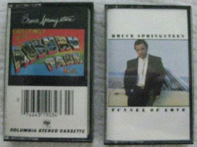 Bruce Springsteen Tunnel Of Love Greetings From Asbury Park N.J. Cassette Lot 2  - Image 1 of 4