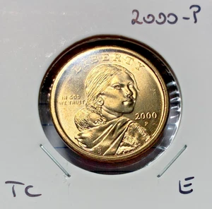 Sacagawea 2000-P sin circular "E".  Moneda TC, Envío Gratis - Imagen 1 de 2