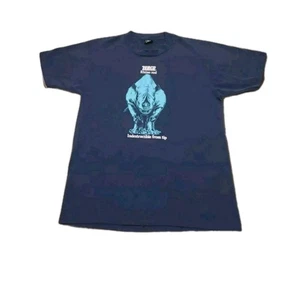 Vtg Zebco Rhino Rod "Indestructible Tip To Butt" Blue TShirt Size Large USA Made - Picture 1 of 7