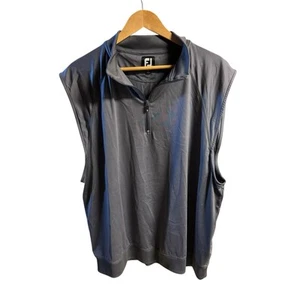 Chaleco de golf FootJoy para hombre XL gris pulóver 1/4 cremallera - Imagen 1 de 8
